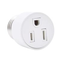 Light Socket Adapter Light Bulb Plug Adapter with AC Outlet Light Bulb Socket Adapter Fit for 2/3Prong Convert security