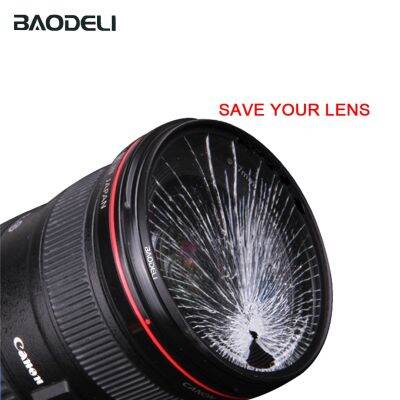 BAODELI ที่กรองรังสียูวี37 46 49 52 55 58 67 72 77 82มม. สำหรับกล้องเลนส์แคนอน M50 T6 6D 600D Nikon D3200 D3500 D5100 D5600ตัวกรอง A6000 Sony