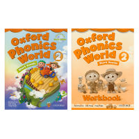 Oxford phonics world 2 Oxford Childrens English natural spelling world textbook exercise book Level 2 short vowels 2 Interactive CDs imported in English