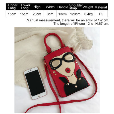 Hot Luxury กระเป๋าถือหญิงกระเป๋าสตรี2022แนวโน้มสาวการ์ตูนออกแบบ Crossbody กระเป๋าสำหรับสตรีแฟชั่น Satchel กระเป๋าสะพาย Purse