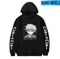 Japanese Anime Hoodies Hunter X Hunter Men Pullovers Hoodies Sweatshirts Killua Zoldyck Hisoka Hoody Tops Mens Hoodies Size XS-4XL