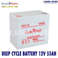 แบตเตอรี่แห้ง 12V รุ่น GTAD (12-55 AH)  Battery Deep cycle เกรด A  เพื่อโซล่าเซลล์