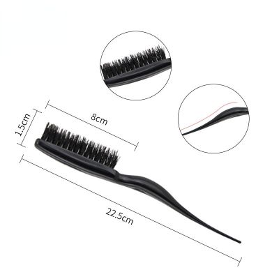 ‘；【。- Salon Black Hair Brushes Comb Slim Line Teasing Combing Brush Styling Tools DIY Kit Professional Plastic Hairdressing Combs