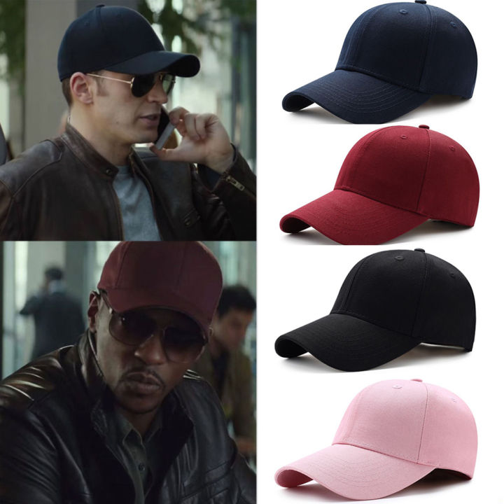 hot-men-women-fashion-casual-simple-baseball-cap-solid-color-cotton-hat-black-pink-white-wine-red-navy-blue