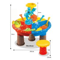 Sand and Water Table โต๊ะเล่นทรายเล็ก โต๊ะเล่นทรายพร้อมอุปกรณ์ 2in1  Beach toys