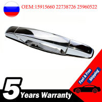 ด้านหลังขวา Chrome มือจับประตูด้านนอกสำหรับ07-13 Chevrolet Chevy GMC Cadillac 15915660 22738726 25960522 GM1521130