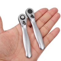 ☏๑ Mini 1/4 inch Double Ended Quick Socket Ratchet Wrench Rod Screwdriver Bit Tool Contain 1 x Ratchet Handle Wrench