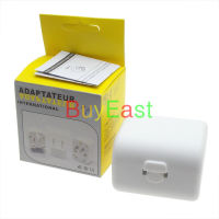 2 X World Global All In One Travle Adapter USEUGBAUChinaJapan Universal Power Plug Converter  White color