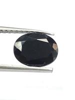 9x7มม. หินนิลดำโบราณ ทรงวงรี. 9x7mm Antique Black Onyx Oval shape stone