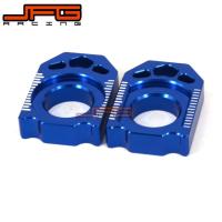 【SALE】 CNC Chain Adjuster บล็อกเพลาสำหรับ YAMAHA YZ125 YZ250 02-16 YZ250F YZ450F YZ250X YZ250FX WR250F WR450F WR250R WR250X