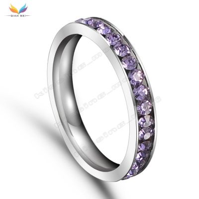[MM75] QB Women 39; S Silver Engagement Wedding Design Women Fashion Wedding Rings Silver Plated Stainless Steel Rings For Women Jewelry