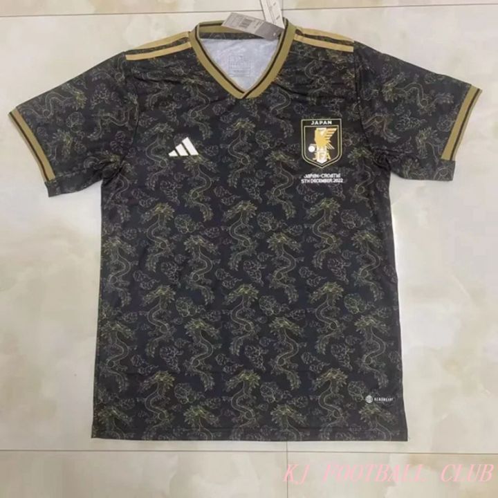 เสื้อเชิ้ตสำหรับผู้ชายเสื้อเชิ้ตเสื้อแข่งฟุตบอลเสื้อเจอร์ซีย์เตะฟุตบอลไทย23-24ฉบับพิเศษญี่ปุ่น