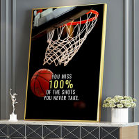 Sport Basketball Inspirational Words Canvas Painting Posters and Prints Wall Art Picture Cuadros Home for Living Room Decor