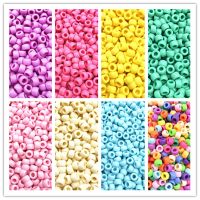 New 50pcs 8mm Matte Acrylic Beads Spacer Loose Beads for Jewelry Making DIY Handmade Bracelet Accessories (hole:4.5mm) Beads