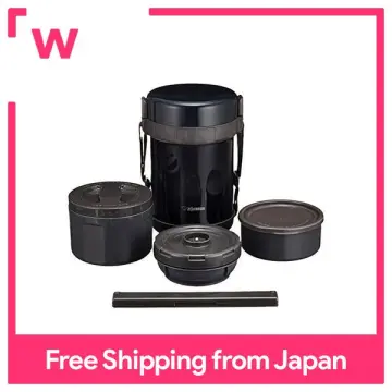 Zojirushi Japan Stainless Thermos Food Jar Lunch Box Navy Black SL-GH18-BA