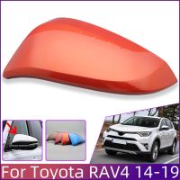 ครอบกระจกปีกมองหลังอะไหล่รถยนต์ฝาครอบสำหรับ Toyota Rav4 2014 2015 2016 2017 2018 2019กระจกประตูด้านนอก