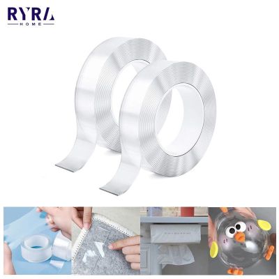 Blowable Bubble Tape Non-marking Double-sided Adhesive For DIY Craft Pinch Toy Making Reusable Clear Nano Tape High Sticky Adhesives  Tape