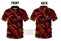 （in stock）Kaos custom Kaos vegetables custom vegetables Chili peppers summer refreshing and quick drying high-quality zipper polo 10