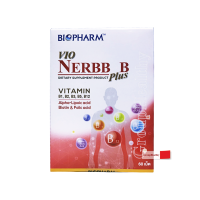 Biopharm Vio Nerbb-B Plus ไบโอฟาร์ม วีโอ้ เนิร์บ- บี พลัส 60 เม็ด 1 กล่อง