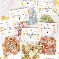 【LZ】 45pcs/set Sweet Dream flower Girl Series Decorative Stickers Scrapbooking diy Stick Label Diary Stationery Album Journal Sticker