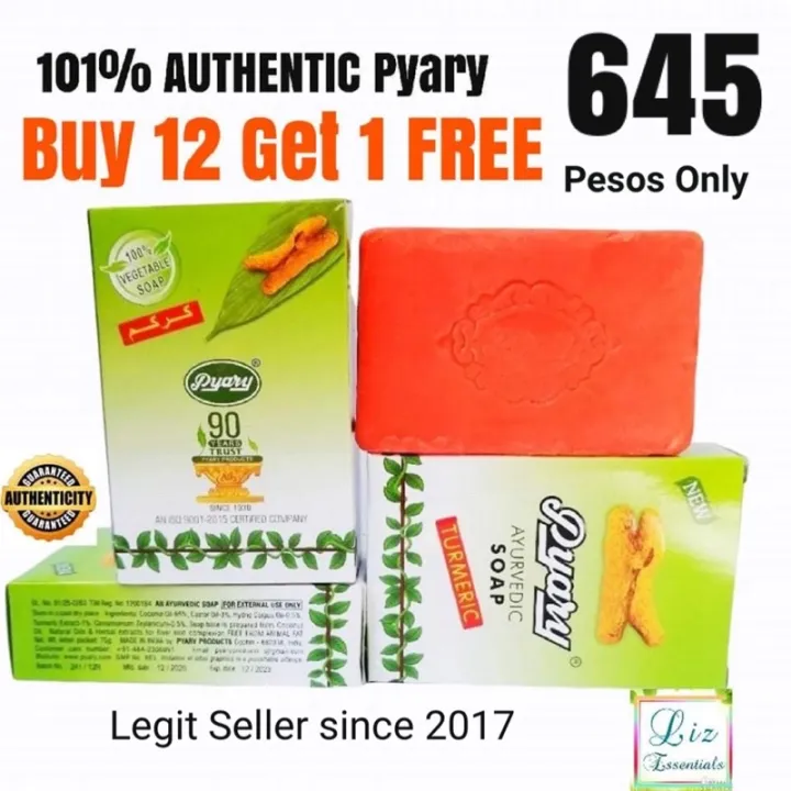 ☬original Pyary Turmeric Soap 12 Pcs 1 Lazada Ph