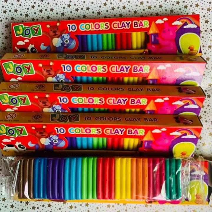 Joy MultiColored Modeling Clay 10 Colors Clay Bar Reusable Crafts