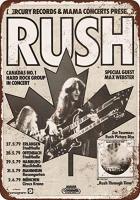 Unoopler 1979 Rush In Germany Vintage Look โลหะผลิตขึ้นใหม่ป้ายดีบุก8X12นิ้ว0727