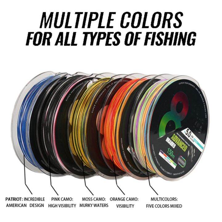 pesca-ทอ8x-บรรทัด-multifilament-ญี่ปุ่น-ปลาคาร์พบิน8เส้นเกลียว-pe-ใหม่150เมตรสายเบ็ดตกปลาแข็งแรง