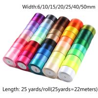 【hot】！ 25 Yards 6/10/15/ 20/25/40/50mm Artificial Silk Crafts Supplies Sewing Accessories Scrapbooking Material