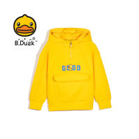 B.Duck เสื้อผ้าเด็กเสื้อกันหนาวเด็กผู้ชายมีฮู้ดท็อปส์เด็กผู้หญิงฤดูใบไม้ผลิฤดูใบไม้ร่วงเสื้อฮู้ดน่ารักแบบสบาย ๆ