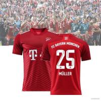 Hot เสื้อยืดกีฬาแฟชั่นลายทีมฟุตบอล Fc Bayern Munchen No25 ทรงหลวมไซส์ Xs-6Xl