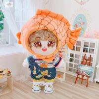 หมวกเฉลี่ยตุ๊กตาชุดปลาขึ้นปลากะพงหมวกย่าง DIY อุปกรณ์เสริมเสื้อผ้า Boneka ตุ๊กตาดาวสวมใส่เสื้อผ้าของเล่นชุดสำหรับตุ๊กตาขึ้น