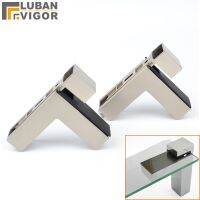 High load adjustable F shape glass/wood shelf support clip/clampBrushed surface Shelf support thickness: 3-20MM Glass Hardware