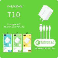 ชุดชาร์จ Maimi t10 Qualcomm3.0 5VA/Va/12V1.5A