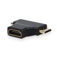 3 In 1 Hdmi-เข้ากันได้กับ Micro/Minihmi-Compatible อะแดปเตอร์เชื่อมต่อ Hd โทรศัพท์มือถือแท็บเล็ต