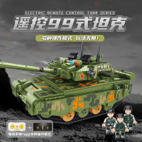 Spot parcel post Childrens Military Building Blocks Tank Inligent Programming app Remote Control 99 Tank Model Assembled Educational Toys