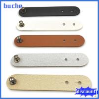 BUCHE มินิมินิ ที่ม้วนเก็บสาย เครื่องหนังแท้ ที่เก็บสายไฟ การจัดการสายเคเบิล ตัวป้องกันสายชาร์จ ที่ม้วนสายหูฟัง ที่เก็บเดสก์ท็อป