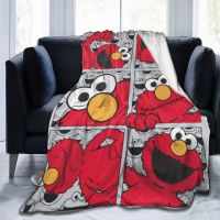 3D printed blanket Sesame-Street flannel blanket bed throw soft cartoon printed bed spread sheets sofa gift