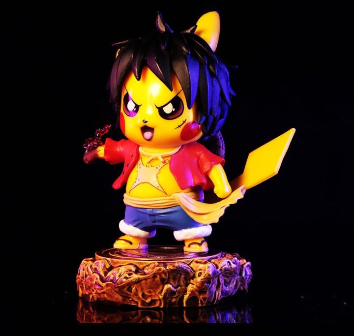 pokemon-อะนิเมะ-pikachu-คอสเพลย์-onepiece-roronoa-zoro-luffy-portgas-d-ace-action-figure-collection-ตุ๊กตาของเล่นสำหรับเด็ก