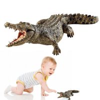 ✗✷△ High-quality Realistic Jungle Animal Alligator Action Figure Toys Moveable Jaws Crocodile Action Figure Model Toys For Kids