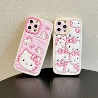 เคสโทรศัพท์ดีไซน์ Hello Kitty ลายการ์ตูนน่ารักสำหรับ iPhone 14 Pro Max เคส14 Pro 14 Plus Hello Kitty กันกระแทกฝาหลังโทรศัพท์แบบนิ่มสำหรับ iPhone 13 Pro Max Hello Kitty เคสมือถือสำหรับ12 Pro Max 11 XR X เคสห่อหุ้ม