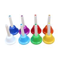 8 Pcs โรงเรียน Handbells สีสันใสเสียงอเนกประสงค์ Octave ช่วยสอน Percussion Instrument Bell สำหรับนักเรียน