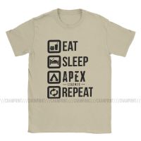 Eat Sleep Apex Legends Repeat Tshirt For Men Pathfinder Bangalore 80S Game Novelty Tee Shirt T Shirts Unique Gildan