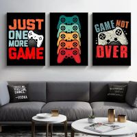 เกมไม่เกินวิดีโอ Compute Gamepad Controller Gaming Wall Art ภาพวาดผ้าใบโปสเตอร์พิมพ์ภาพสำหรับเด็ก Kids Room Home Decor