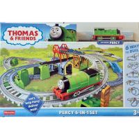 Thomas &amp; Friends Trackmaster Percy 6 in 1 Set รถไฟเพอร์ซี่ เพื่อนรักของรถไฟโทมัส สร้างทางรถไฟได้ถึง 6 แบบ ของแท้