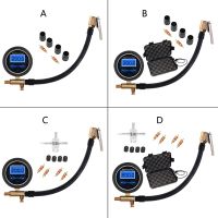 Car Air Tire Inflator Digital Pressure Gauge with Air Chuck &amp; Hose U50A