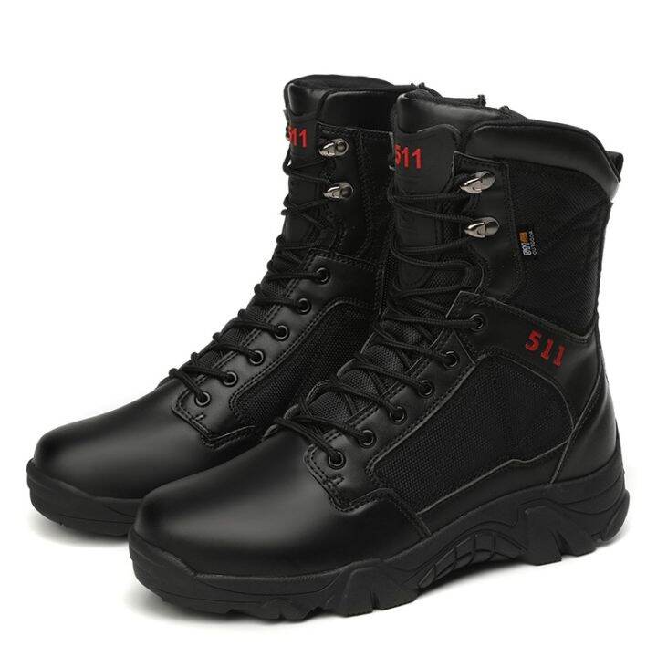 Ready stock！Men's Tactical Boots Lightweight Combat Boots Special