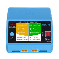 HOTA D6 Pro AC 200W DC 650W 15A * 2ชาร์จไร้สายชาร์จ Lipo แบบสองช่องสำหรับแบตเตอรี่ Nizn/nicd/nimh