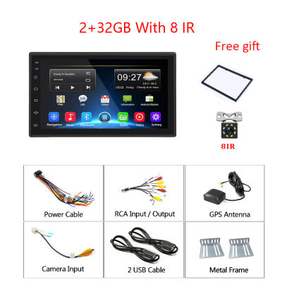 Podofo Android 2 Din Car Radio GPS Multimedia Video MP5 Player 7