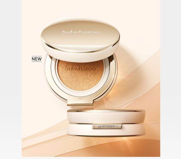 thumbnail interactive-video image 1 of Sulwhasoo Perfecting Cushion 2024 – 15g*2 SPF50+, Original + Refill, US Seller 1 of 3